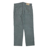 DOLCE & GABBANA Mens Cotton Blend Grey Regular Fit Straight Leg Trousers W36 L30