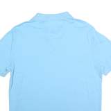NAUTICA Mens Blue Short Sleeve Plain L Cotton Polo Shirt Casual Classic
