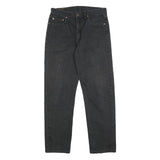 LEVI'S 615 02 Mens Jeans Black Regular Straight Denim Medium W34 L32 Classic