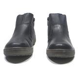 COMFINO Womens Chelsea Boots Black Leather UK 6 Comfort Casual Side Panel