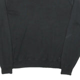 POLO RALPH LAUREN Mens Black Plain Cotton Crew Neck Basic Knit Jumper L