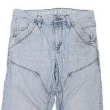 MUSTANG Mens Denim Blue Casual Shorts M W32 Cotton Blend Comfortable Fit