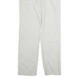 LACOSTE Mens Cotton White Regular Straight Trousers W33 L32 Classic Casual