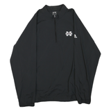 ADIDAS Mens Black 2XL Polyester Blend Track Jacket Athletic Zip Casual