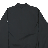 ADIDAS Mens Black 2XL Polyester Blend Track Jacket Athletic Zip Casual