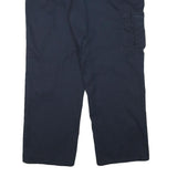 DICKIES Mens Cotton Blend Navy Relaxed Straight Trousers W34 L29 Workwear