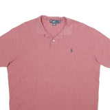 POLO RALPH LAUREN Mens Red Short Sleeve Plain XL Cotton Polo Shirt Classic