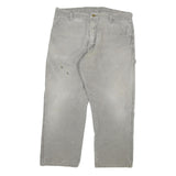 DICKIES Mens Grey Regular Fit Straight Denim Jeans W38 L27 Workwear Zip Closure