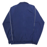 ADIDAS Mens Blue Jacket L Polyester Blend Plain Zip Sports Training Track Top