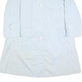 AQUASCUTUM Womens Light Blue Rayon Button Jacket M Plain Classic Coat