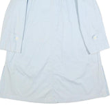 AQUASCUTUM Womens Light Blue Rayon Button Jacket M Plain Classic Coat