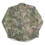 CABELA'S Mens Green Brown Camouflage Shirt M Realtree Xtra Outdoor Hunting