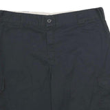 DICKIES Mens Cargo Black Shorts XL W40 Workwear Polyester Blend