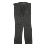 CALVIN KLEIN JEANS Mens Regular Fit Black Denim Jeans W38 L32 Classic Style Zip