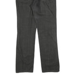 CALVIN KLEIN JEANS Mens Regular Fit Black Denim Jeans W38 L32 Classic Style Zip