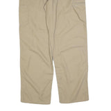 CARHARTT Mens Loose Beige Cotton Blend Zip Trousers W38 L34 Workwear Casual