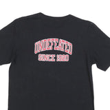 RUSSELL ATHLETIC Mens Black Indiana Wesleyan Graphic T-Shirt M Crew Neck Short