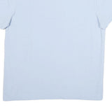 NAUTICA Mens Light Blue Short Sleeve V-Neck Cotton T-Shirt L Soft Comfortable