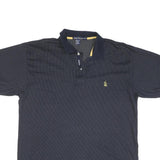 NAUTICA Mens Blue & Yellow Short Sleeve Polo Shirt XL Cotton Blend Classic Fit