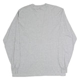 REEBOK Mens Grey NFL AFC Conference Champions Long Sleeve Crew Neck T-Shirt L