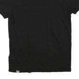 THE NORTH FACE Mens Black V Neck Short Sleeve T-Shirt S Cotton Blend Casual
