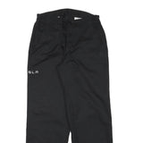 RED KAP Mens Black Cotton Blend Regular Straight Trousers W28 L30 Classic
