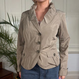 Weekend By Max Mara Jacket - Small Beige Polyester