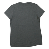 ADIDAS Womens Grey & Pink Logo Graphic T-Shirt XL Short Sleeve Crew Neck
