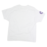 HANES Mens Grey Rockford University Cotton T-Shirt XL Short Sleeve Crew Neck