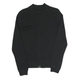 NIKE Mens Black Jacket S Cotton Blend Plain Zip Sportswear Casual Comfortable