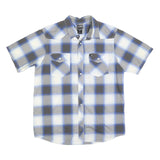 THE NORTH FACE Mens Blue & Grey Check Shirt S Cotton Blend Casual Outdoor