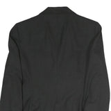 ZARA WOMAN Womens Black Tailored Jacket S Polyester Blend Button Plain Stylish