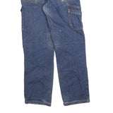 DICKIES Mens Blue Regular Fit Cargo Denim Rinse Wash Jeans W28 L30 Utility Zip
