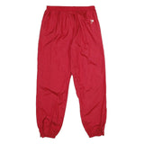 PRO PLAYER Mens Joggers Red XL W32 L32 Nylon Regular Tapered Drawstring