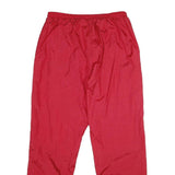 PRO PLAYER Mens Joggers Red XL W32 L32 Nylon Regular Tapered Drawstring