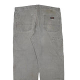 DICKIES Mens Grey Regular Straight Denim Cotton Blend Light W40 L30 Workwear