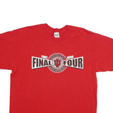 GILDAN Mens Red Indiana Hoosiers Final Four Graphic T-Shirt XL Short Sleeve Crew
