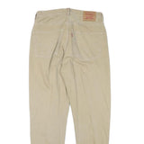 LEVI'S Mens Jeans Beige Relaxed Straight Denim W30 L29 Classic Cotton Blend Zip