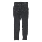 LEVI'S Womens Slim Skinny Black Denim W27 L28 Ripped Distressed Jeans Cotton