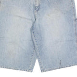 BR DENIM Mens Shorts Blue Casual Denim L W36 Workwear Functional Pockets