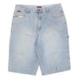 BR DENIM Mens Shorts Blue Casual Denim L W36 Workwear Functional Pockets