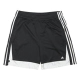 ADIDAS Mens Black & White Casual Shorts XL W35 Logo Three Stripe
