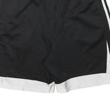 ADIDAS Mens Black & White Casual Shorts XL W35 Logo Three Stripe
