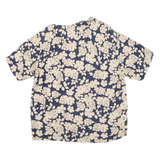 HIGH SIERRA Mens Blue & Cream Floral Linen Shirt XL Casual Summer Beachwear