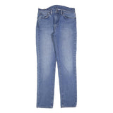 LEVI'S 511 Slim Mens Jeans Blue Denim Light W34 L32 Zip Cotton Blend Slim Fit