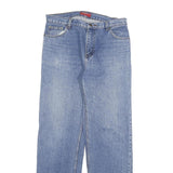 ATRIUM Mens Regular Fit Straight Leg Denim Light Blue Cotton Blend Jeans W32 L32