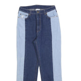 KARL KANI Womens Jeans Blue & Light Blue Regular Straight Denim Medium W26 L26
