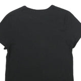 CHAMPION Womens Black T-Shirt XS Short Sleeve Crew Neck Cotton Casual Graphic