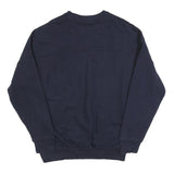 ADIDAS Mens Black Crew Neck M Sweatshirt Logo Print Cotton Blend Casual