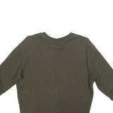 SANDRO Womens Green Crew Neck S Bobcat Graphic Cotton Blend Sweatshirt